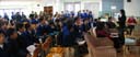Teacher Mrs. Susan Wong addressed the F1 students at the F1 Project Presentation event.